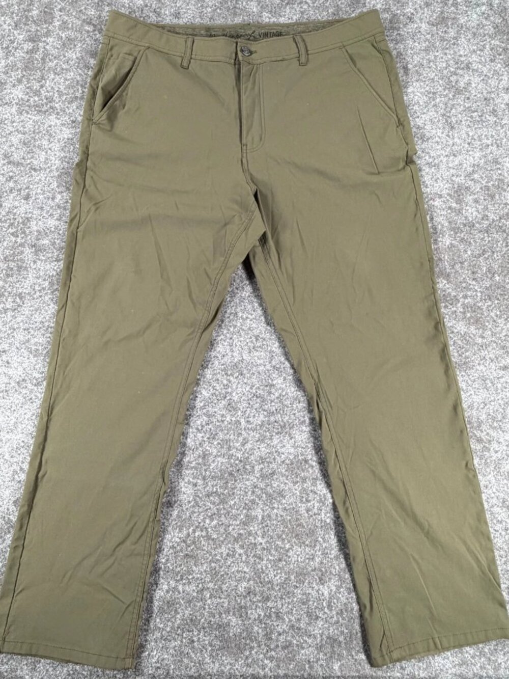 Weatherproof Vintage Chino Pants‎ Mens 38x30 Green Regular Fit Stretch Outdoor